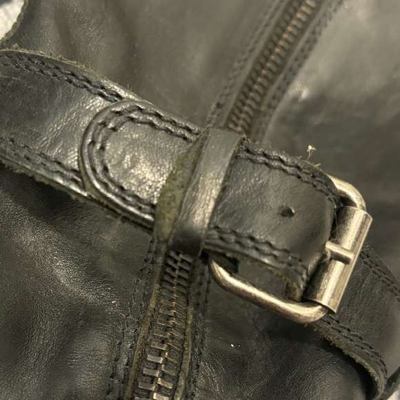 J. Crew Miller tall midheel motorcycle boots 6.5 black - Picture 11 of 11